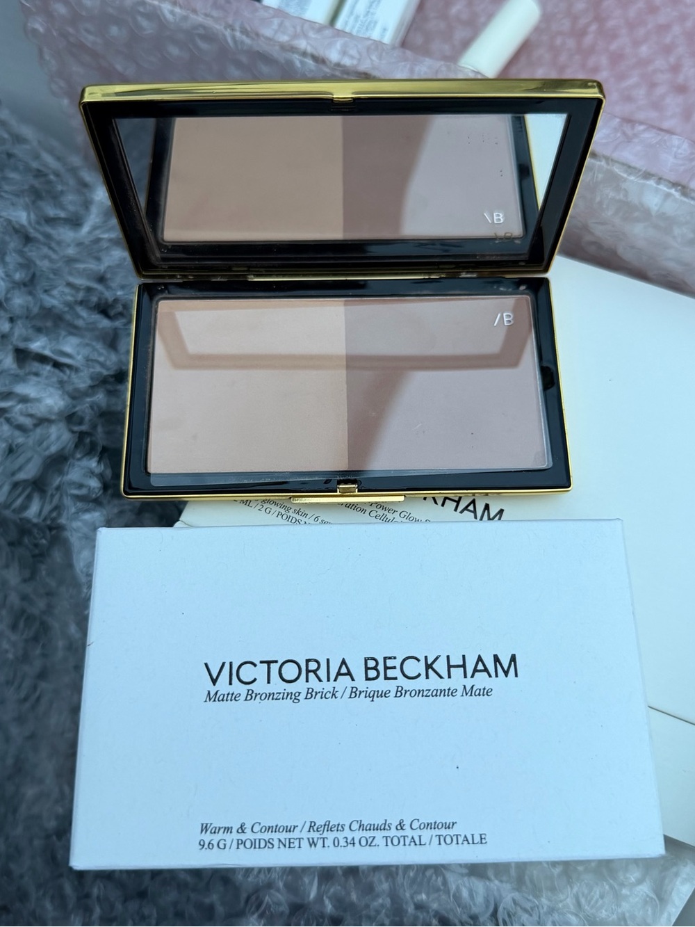 Victoria Beckham Matte Bronzing Brick 01 Dusk Sunkissed 9.6g Small Chip